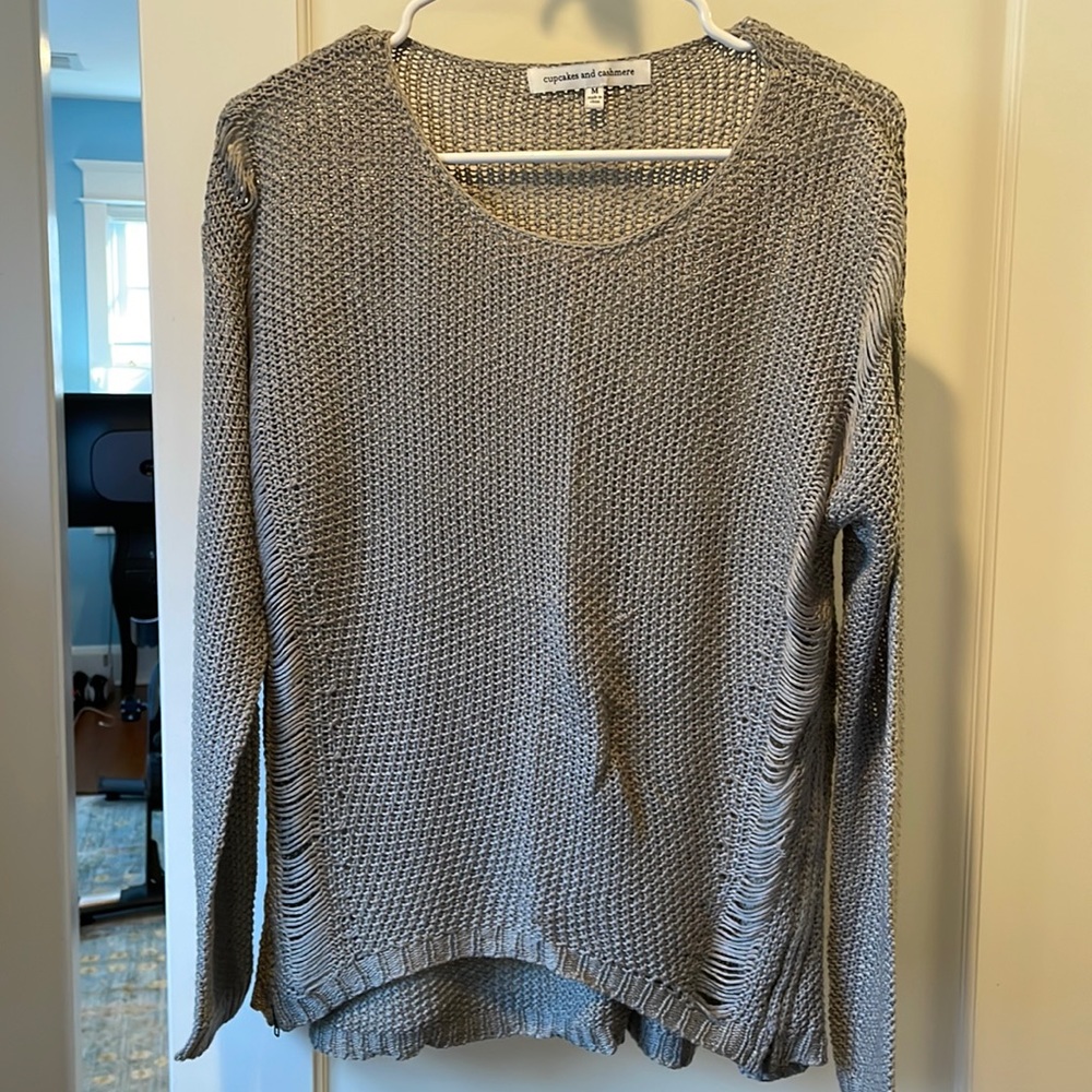 Grey cashmere sweater